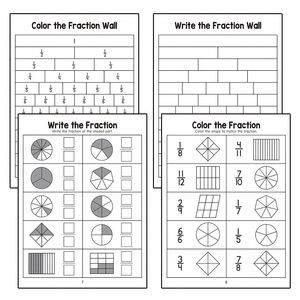 Libro de Actividades de Fracciones Matemáticas Educativas para 3er, 4er y 5er Grado, Cuaderno de Ejercicios de División - Product Image 1