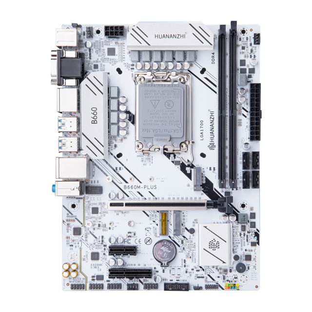 HUANANZHI B660M PLUS M-ATX DDR4 Motherboard Support 12 13 Gen Intel LGA 1700 CPU 12100F/12400F/12490F/12600F/12700F/13600F