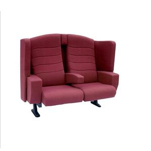 Fauteuil de théâtre double, rembourré en mousse violette, confortable pour auditorium, salle de conférence, salle de réunion, usage VIP - Product Image 2
