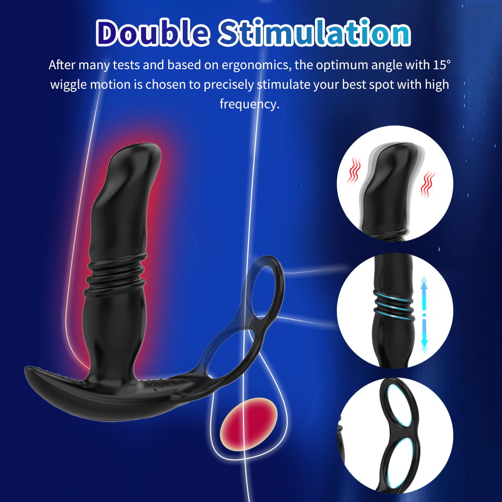 Best Prostate Dildo - Telescopic Anal Vibrator for Gay Men Best Prostate Dildo - Telescopic Anal Vibrator for Gay Men