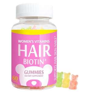 Gomitas de Vitaminas para Mujeres Adultas, Sin Azúcar, Saludables, con Biotina, Mejoran la Inmunidad, 60 Unidades por Botella, Venta al por Mayor de Fábrica OEM ODM - Product Image 1