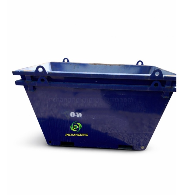 Large 8CBM Skip Bin for New Zealand Market Heavy Duty Steel Dumpster for Construction Waste Collection and Disposal