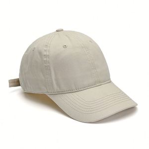 Korean Version Solid Color Cotton Vintage Street Style Summer Casual Adjustable Twill Fabric Unisex <b>Baseball</b> <b>Cap</b> - Product Image 1