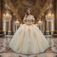 Robe De bal de Quinceanera scintillante personnalisée chaude robe De 15 appliques Anos pour robe De mariée d'anniversaire