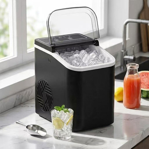 <span class=keywords><strong>Machine</strong></span> à glaçons automatique domestique 100W, double taille de glaçons, autonettoyante, avec drain inférieur pour fêtes en extérieur - Product Image 6