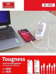 Earldom Chất Lượng Cao 2.4A Micro USB Cáp USB Dữ Liệu Sync Sạc Cho <span class=keywords><strong>Samsung</strong></span> Điện Thoại IOS & Máy Tính Sử Dụng V8 Cáp Cho Máy In - Product Image 3