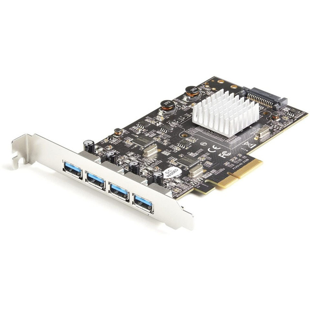 Plc Startech.com 4-port Usb Pcie Pci Expansion Card 10gbps Type-a Black Bulk Supply