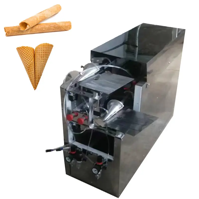 स्वचालित वाफ़ल शंकु निर्माता मशीन उत्पादन लाइन अंडे रोल बनाने मशीन आइसक्रीम वाफ़ल शंकु निर्माता मशीन
