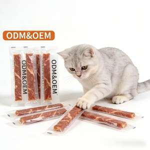 <span class=keywords><strong>Super</strong></span> Cat Creamy Treats 15g Tuna Salmon Chicken Supplier Cat Strips Snacks - Product Image 2