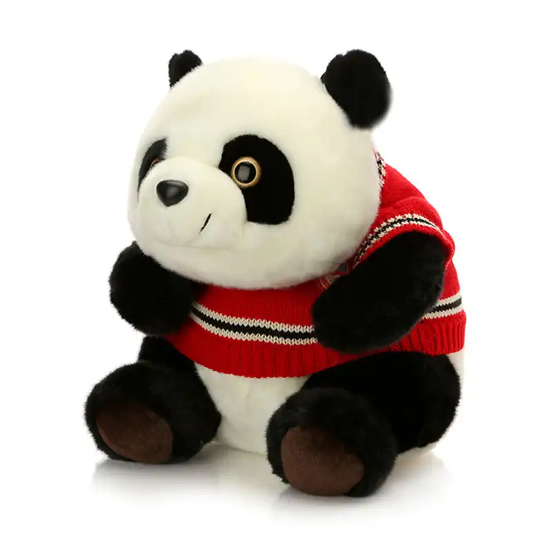 Peluche de panda personnalisé, jouet en peluche, brodé avec animaux, chat, dessin animé, 50 cm