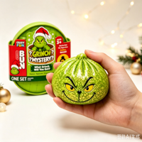 Jouet Squishy Grinch de Noël en forme de Dumpling, en TPR à rebond lent, Boîte Mystère Surprise, Jouet Anti-stress Fidget, Coffret Cadeau, Vente en Gros