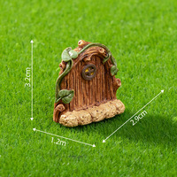 Mini Ornements en Résine Pierre et Bois pour Portes, Arbres et Souches, Accessoires de Décoration DIY pour Micro-Paysages, Terrariums et Bouteilles Écologiques, Mini Figurines