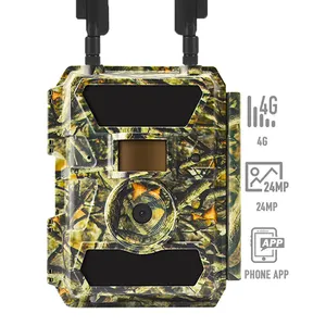 WILLFINE 4G wildcamera con control de aplicación tarjeta SIM cámara de caza de Vida Silvestre cámara de rastreo de caza