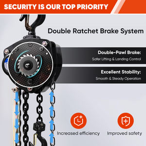 บล็อกลูกรอกโซ่ขนาดเล็กแบบแมนนวลกำลังการผลิต1.5ตัน2.5 MTR สำหรับการก่อสร้างกลางแจ้ง - Product Image 6