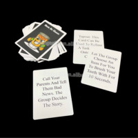 Cartes de jeu de société personnalisables, réinscriptibles, double face, recyclables, pour fêtes adultes 18+, avec marqueur, durables et écologiques