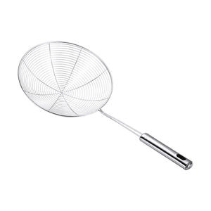 Stainless Steel Strainer Set Long Handle With <b>Hook</b> Multifunctional For Frying Noodle Hot Pot Large Size Anti Scalding - Product Image 2