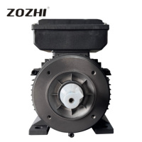 Moteur asynchrone monophasé à courant alternatif 0,75 kW 1 CV 230 V IP55 étanche avec boîtier en aluminium et démarrage par condensateur, fixation par bride