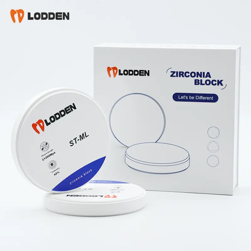 LODDEN Zirkonium Hersteller zahnärztliches Zirkonium leer cadcam ST-ML farbe mehrschichtige Zirkonscheiben