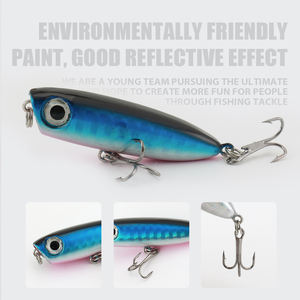 Leurre de pêche TGD Best Ishing Lure Popper 45mm 3.7g, leurre de surface, appât de pêche, yeux 3D, leurres durs <span class=keywords><strong>pour</strong></span> <span class=keywords><strong>la</strong></span> pêche au black-bass, au brochet, à <span class=keywords><strong>la</strong></span> <span class=keywords><strong>truite</strong></span>, flottant - Product Image 4