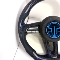 Volant en fibre de carbone forgé sur mesure avec LED pour Mazda 3 6 CX-3 CX-4 CX-8 CX-9