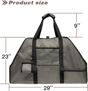 Échantillon gratuit de bûches de transport pour bois de chauffage Oxford Grand sac fourre-tout de camping en bois robuste avec bûches de bois de chauffage pour usage intérieur - Product Image 2
