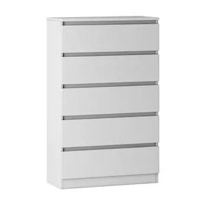 Design moderno semplice in legno con manici traforati e cassettiera a 5 cassetti <span class=keywords><strong>per</strong></span> soggiorno e camera da <span class=keywords><strong>letto</strong></span> - Product Image 1