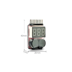 Lipo Akku <span class=keywords><strong>Tester</strong></span> Baixa Tensão Buzzer Alarme pele 2-8S Lipo Leben Li-Ion Batterie Checker Monitor - Product Image 2