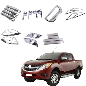 Kit de carrosserie ABS chromé pour BT-50 BT50 2012, comprenant des couvre-poignées et des garnitures pour les feux avant et arrière - Product Image 1