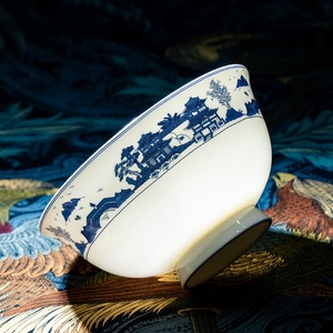 Service de vaisselle en porcelaine de Jingdezhen, couleur bleu et blanc, en porcelaine fine, pour la maison, cadeau, assiette à dîner chinoise - Product Image 2