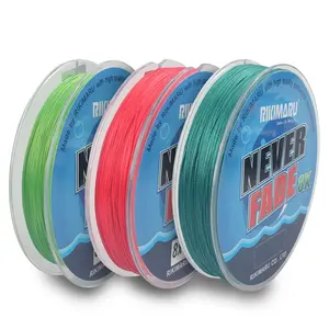 Rikimaru Never Fade Premium Angling Line 8 Strands Pure Colorfast PE Braided Fishing Line 150/300yds 500m Saltwater