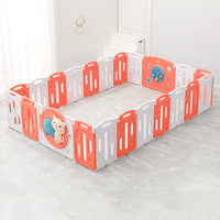 Clôture pliante de sécurité pour bébé en plastique derniers parcs pour enfants grand parc de jeu portable toboggan pour enfants cour de jeu intérieure avec portail