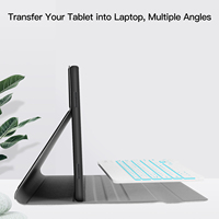 Casing Keyboard nirkabel, casing Keyboard nirkabel dengan casing untuk Samsung Galaxy Tab A6 A8 A7 Lite S6 Lite S7 Fe S8 Plus