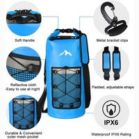 Sac à dos de voyage étanche en maille PVC 500D, nouvelle conception, fabriqué en usine, pour le sport, la natation, le kayak, le rafting et la navigation de plaisance - Vente en gros