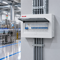 Boîtier de distribution d'énergie OEM ODM mural 600x400x1200mm 380V 200A, coffret basse tension pour réseau électrique industriel