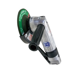Meuleuse pneumatique Shinano à angle droit, roue abrasive de 6,35 mm, échappement arrière - Product Image 4