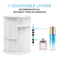 Einstellbarer 360-Grad-Make-up-Organizer Multifunktions-Kosmetik-Regal turm mit abnehmbarem Design für die Verwendung im Badezimmer