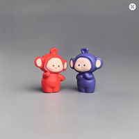 1 pièce Figurine de table en résine, série Teletubbies, modèle créatif, exquis et mignon, cadeau d'anniversaire pour hommes et femmes