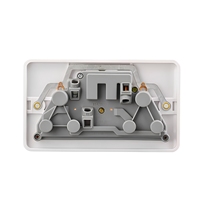 Double prise multi-commutée Prises murales pour la maison Commutateurs Uk Standard avec indicateur et 2 ports USB