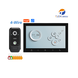 4ワイヤードビジュアルTuyaインターホンビデオシステムアクセス制御NFC 1080P PIRナイトビジョン7インチスマートドアフォンIP65 - Product Image 1