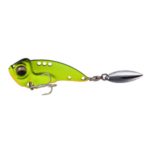 Vib leurre appât rotatif paillettes taquineries métal engrenage dur appât sang rainure crochet 40g pour bar poisson d'eau salée équipement de pêche - Product Image 1