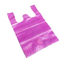 Sacs de courses en HDPE/LDPE à poignées, type T-shirt, pour supermarché, épicerie, fruits, légumes, qualité alimentaire, jetables, pour sushis et articles pour bébés