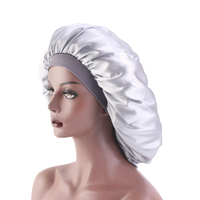 Bonnet en satin personnalisé à faible MOQ, bonnets en soie extra larges avec logo personnalisé, usage quotidien, unisexe, adulte