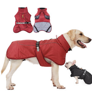 2024 nueva Navidad clima frío escote elástico pierna a prueba de viento chaqueta de perro grande algodón acolchado invierno cálido <span class=keywords><strong>abrigos</strong></span> de perro <span class=keywords><strong>para</strong></span> perro grande - Product Image 1