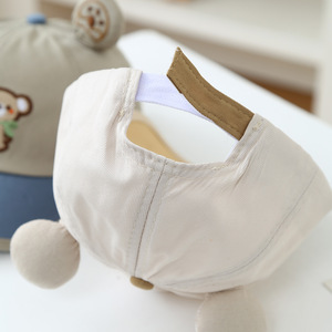 26 Nuevas Gorras de Béisbol Infantiles de Lona de 6 Paneles con Bordado de Oso de Dibujos Animados Coreanos para Primavera y Otoño, Gorra de Bebé con Estampado por Sublimación - Product Image 4