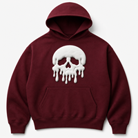 Sweat à capuche d'hiver personnalisé avec logo d'usine, broderie 3D en relief, style streetwear oversize, vente en gros OEM
