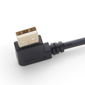 Cable de datos en ángulo recto tipo C a USB A para Android, con conductor de cobre puro y revestimiento de PVC. - Product Image 4