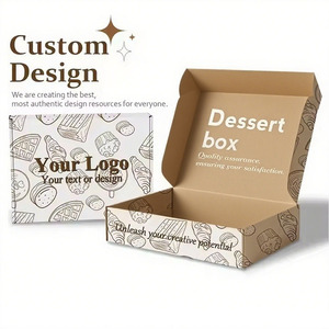 לוגו מותאם אישית מזון ידידותי לסביבה כיתה נייר קראפט קישוח עבור עוגת סושי עוגת סושי מאפה סופגניות - Product Image 2