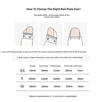 10 pièces/boîte Faux ongles en résine à coller, style français noir, petites fleurs, nude, forme amande moyenne, pour nail art