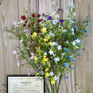 Bouquets de fleurs artificielles Yixuan Baby's Breath en soie, décorations de mariage réalistes, arrangements au sol - Product Image 1