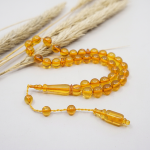 Perles de prière islamiques en résine faites à la main, thème ange, technique de moulage, bijoux religieux élégants, cadeau spirituel pour hommes et femmes - Product Image 1